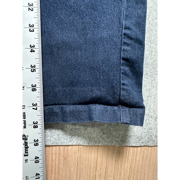 Lee 8 Short Womens Regular Fit Trouser Mid Rise Denim Pants Blue Flex Motion - Picture 5 of 16